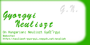 gyorgyi neuliszt business card